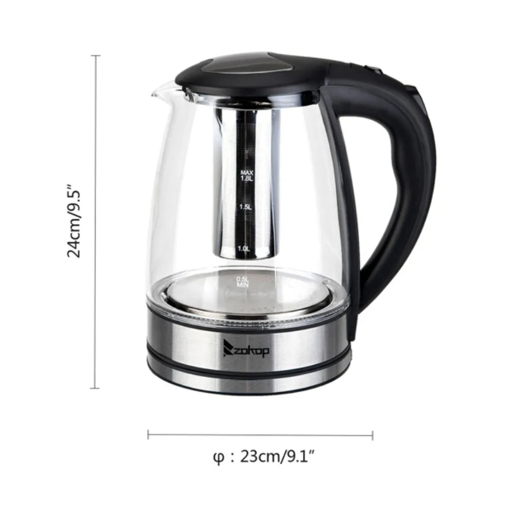 Modern 1.8L Electric Glass Kettle