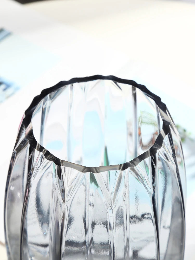 Creative Large Glass Bottle Table Top Vase(set of 2)