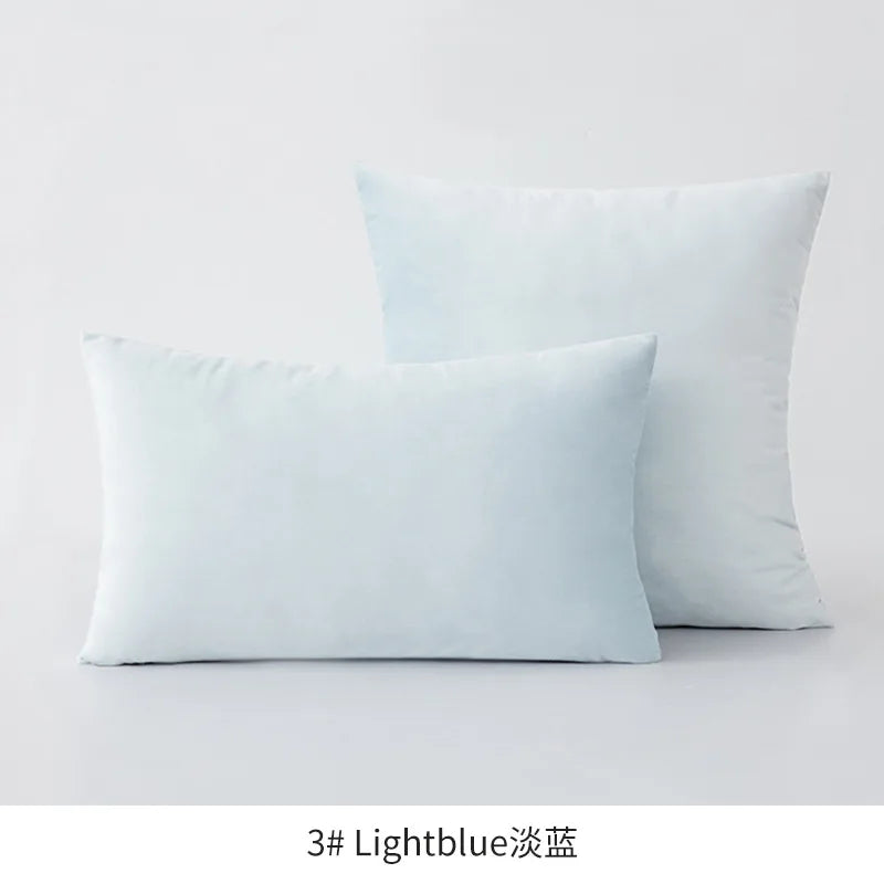 2-Piece Decorative Solid Soft Velvet Throw Pillow Covers(no insert)