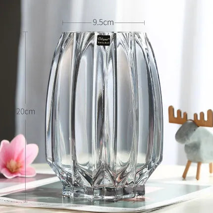 Creative Large Glass Bottle Table Top Vase(set of 2)
