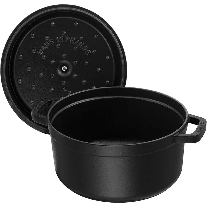 STAUB 7QT Cast Iron Round Dutch Oven