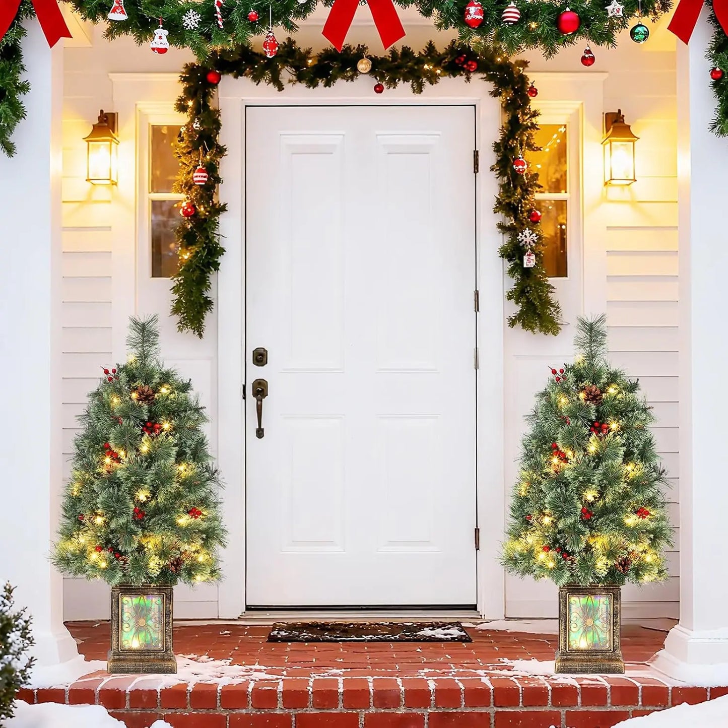 Mini 3ft Tabletop Pre-Lit Artificial Christmas Tree w/70 LED Lights