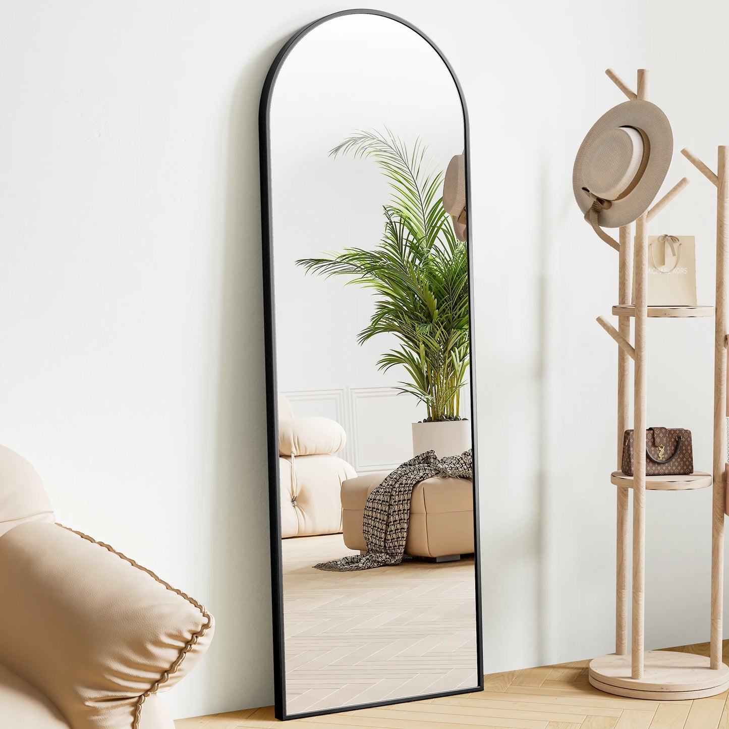 Simple & Modern 64" Tall Full Body Wall Mirror