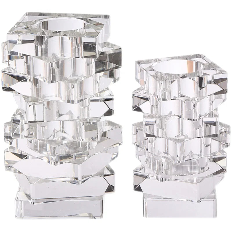 Luxurious Modern Nordic Style Crystal Vase for Living Room