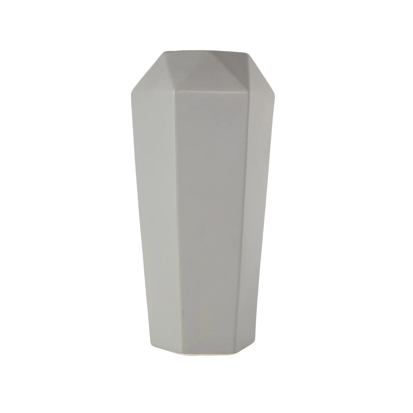 Gray Decorative Vase In Sleek Black Finish