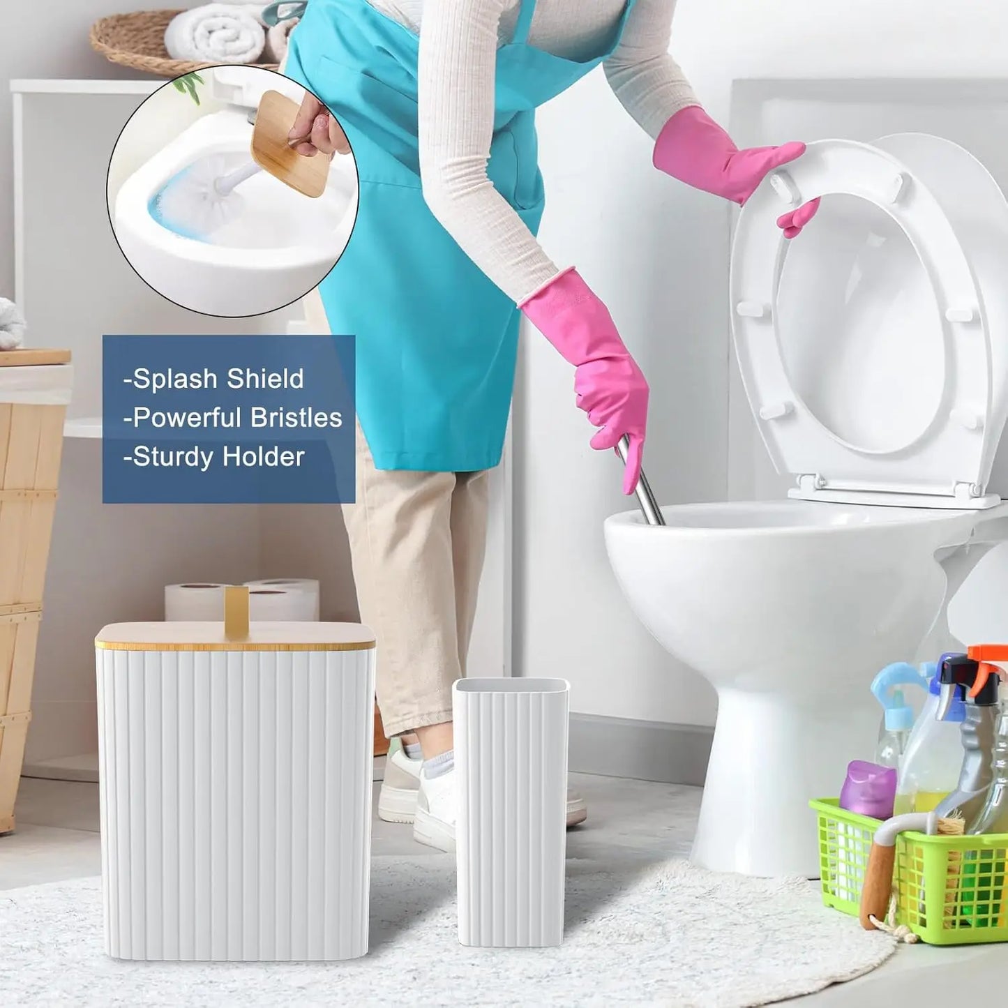 Elegant White 24-Piece Bathroom Accessory Set