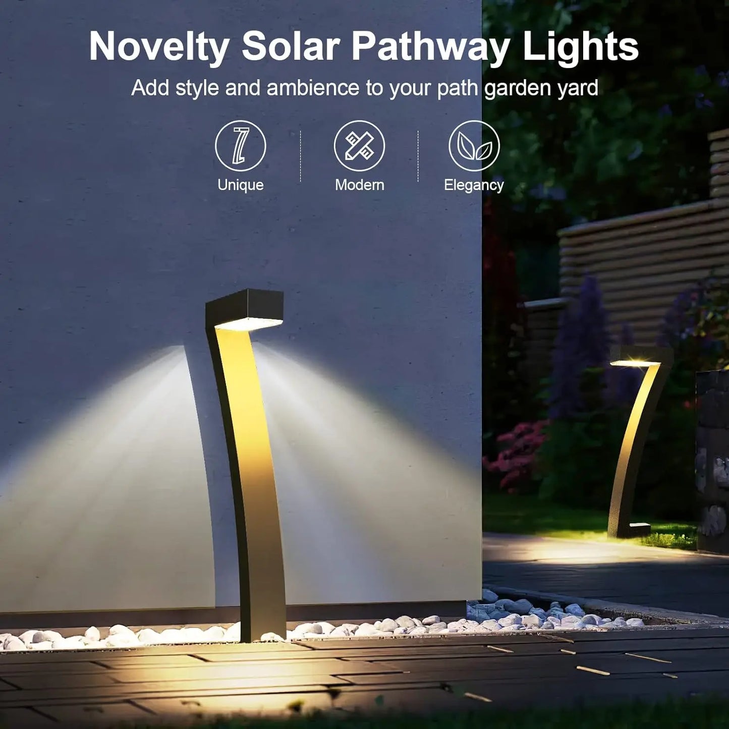 6/12 Pack Bright Solar Outdoor Pathway Lights