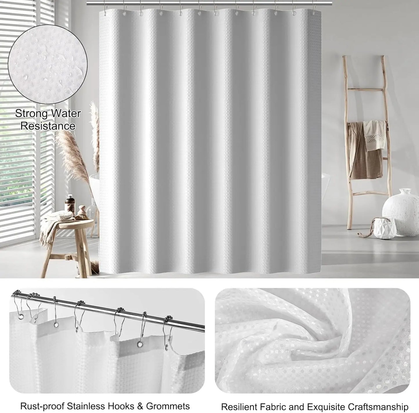 Elegant White 24-Piece Bathroom Accessory Set