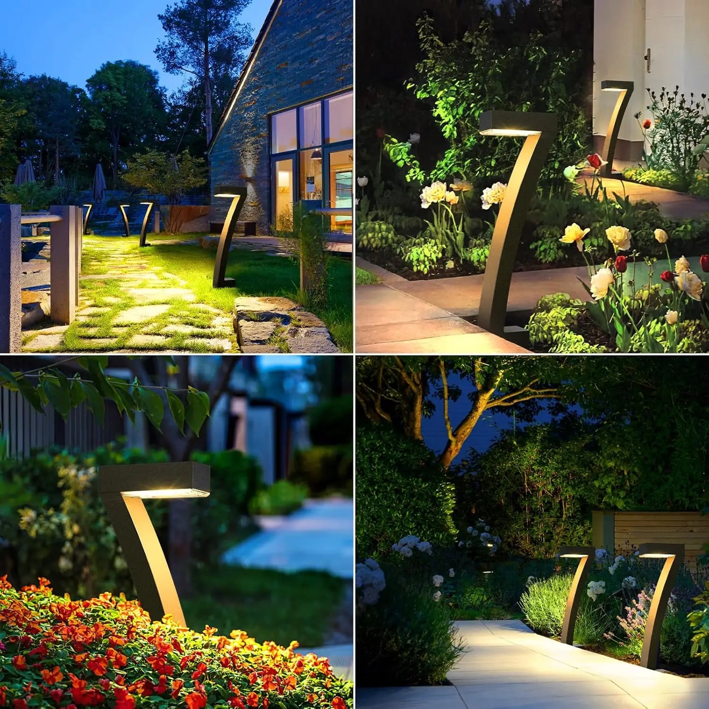 6/12 Pack Bright Solar Outdoor Pathway Lights