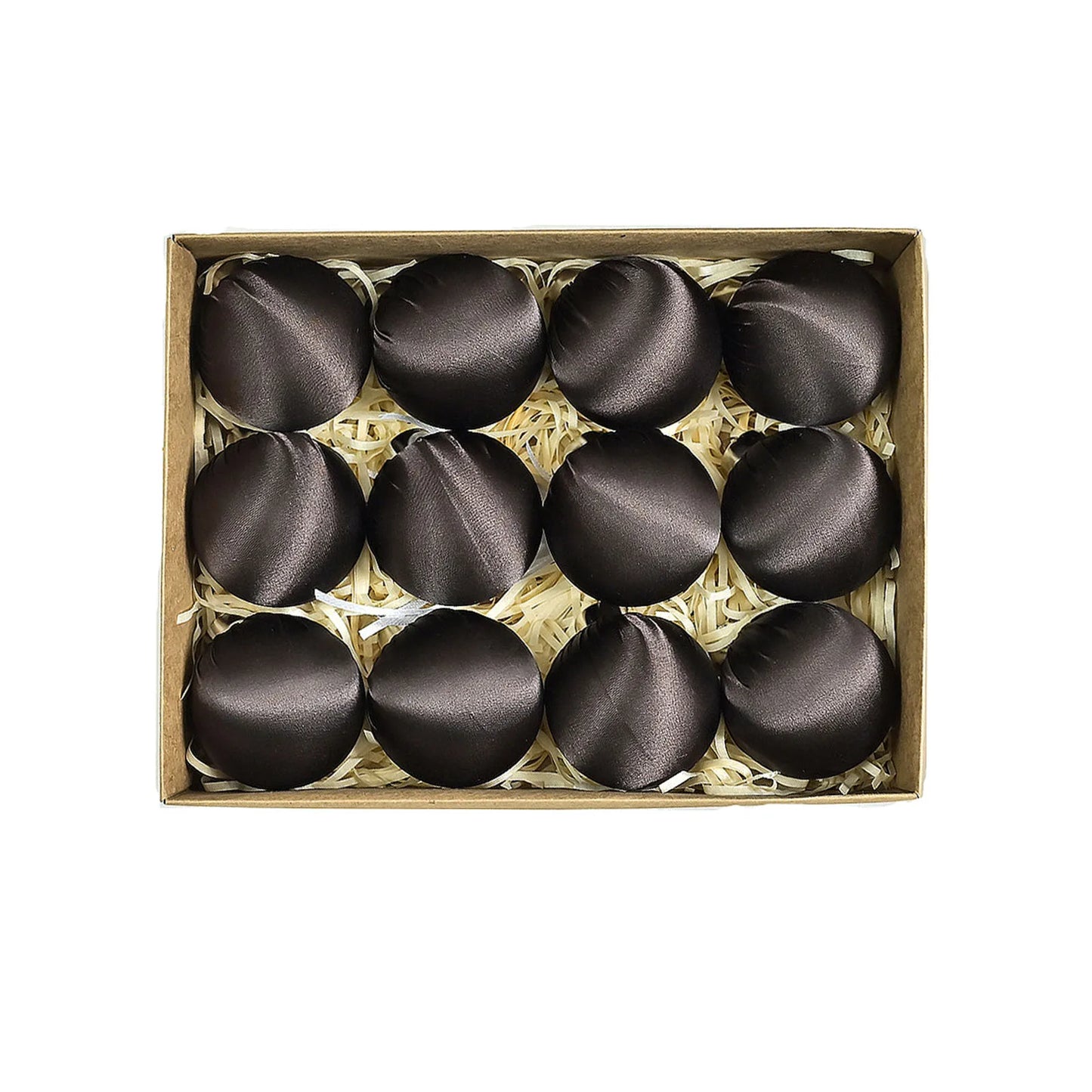 Charming setup of satin silk ball ornaments perfect for adding a refreshing touch to Christmas decor in your home.