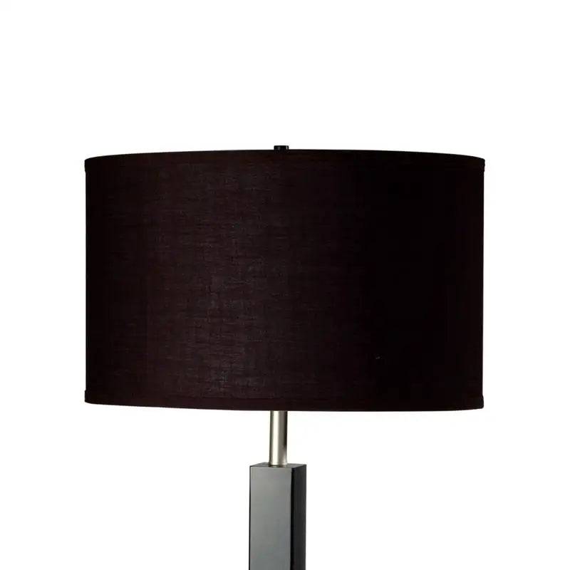 Tall Metal and Polyresin Table Lamp with Dark Espresso Finish