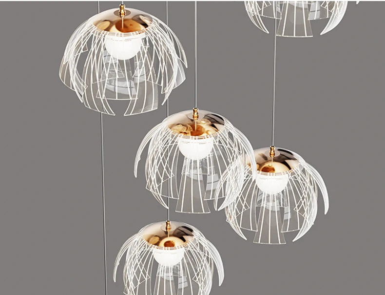 Modern 3-Head/7-Head Pendant Light Chandelier