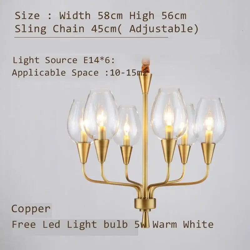 Final look at the Stunning Modern LED Chandelier in Blue and Matte Brass, showcasing its impact as an artful light fixture in modern home settings.