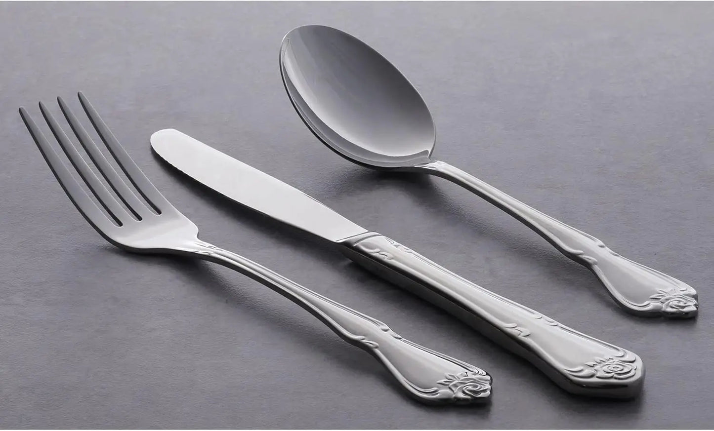 Decorative Everyday 45-Piece Flatware Set for 8
