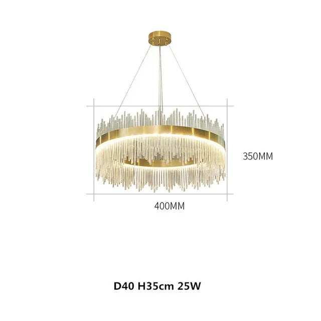 Modern LED Dimmable Crystal Chandelier
