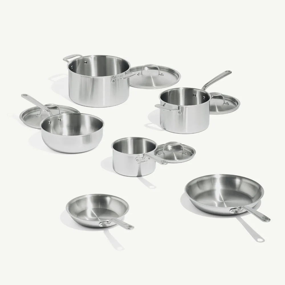 5-Ply Superior Quality Stainless Clad Cookware Set