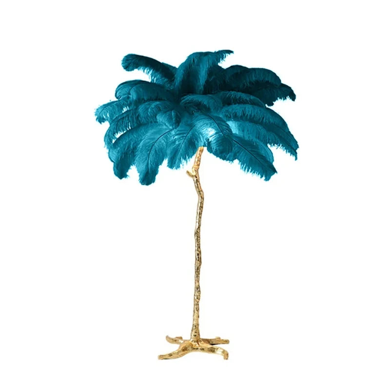 Modern Nordic Ostrich Feather Luxury Floor/Table LED Lamp