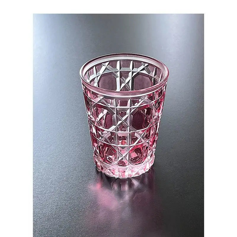 Hand-Carved 6-Piece Cut-Crystal Tumblers Set showcasing vivid colors and intricate craftsmanship for elegance.