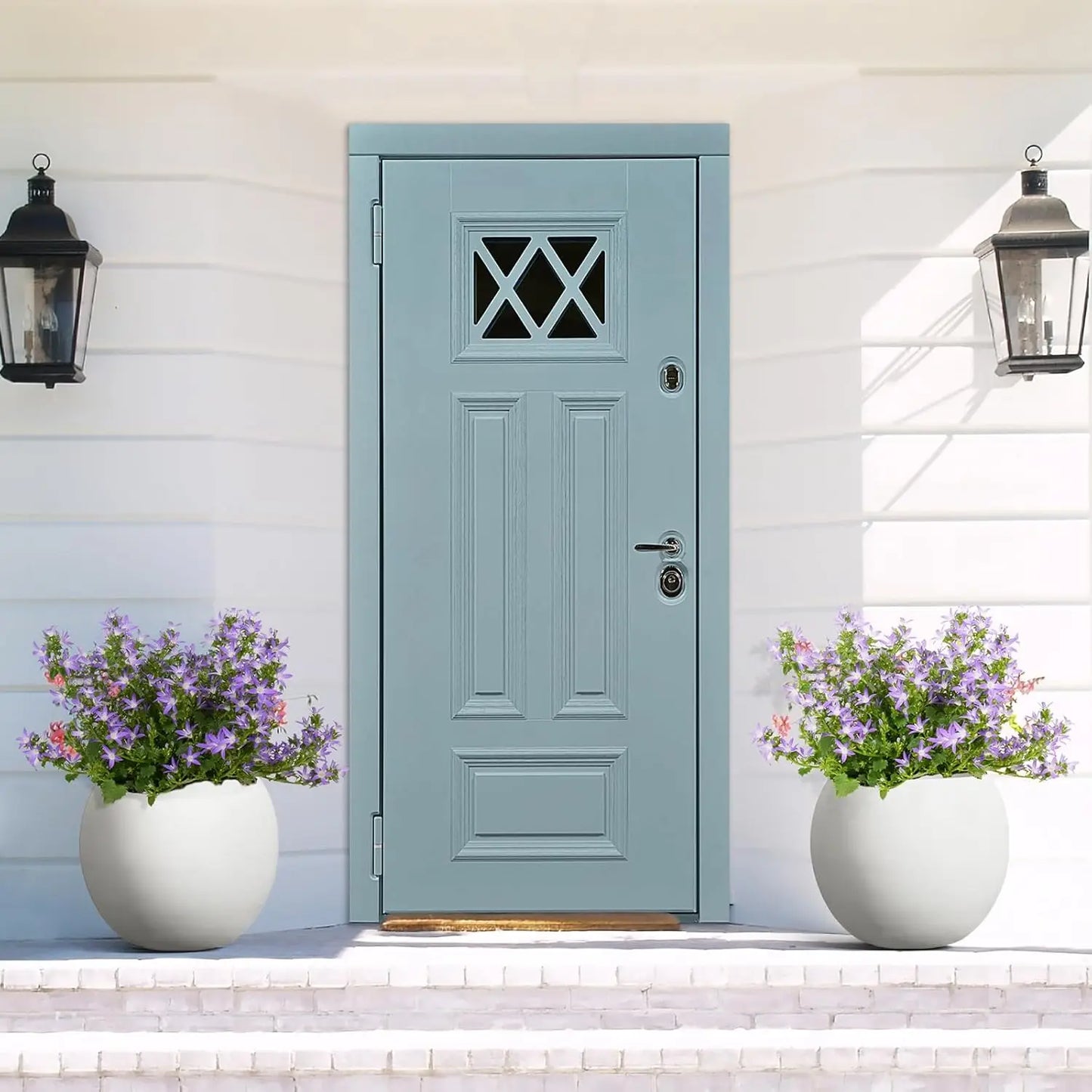 Indoor/Outdoor 17.7'' Dia Large Round Planter w/Drainage Hole