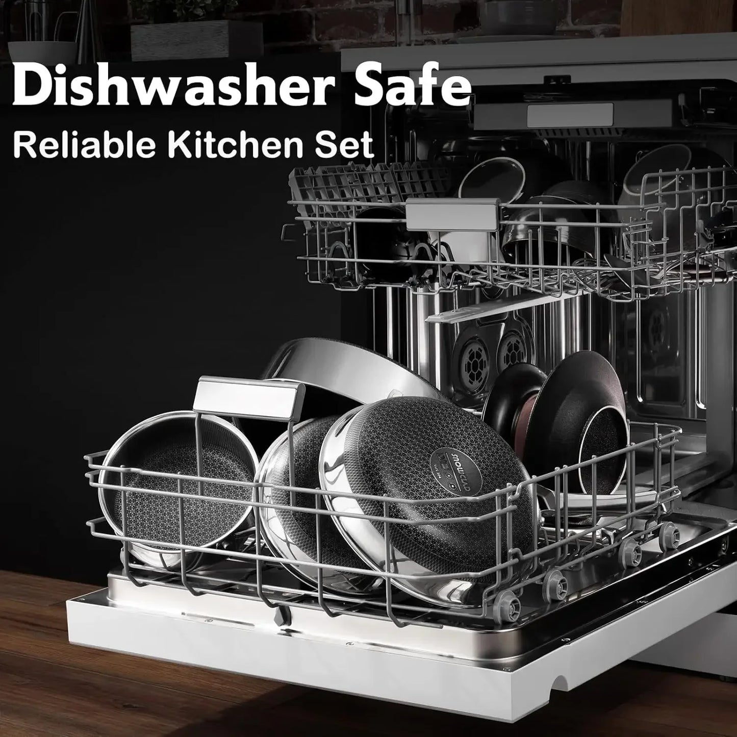 10-Piece Hybrid Stainless Steel Induction Cookware Set