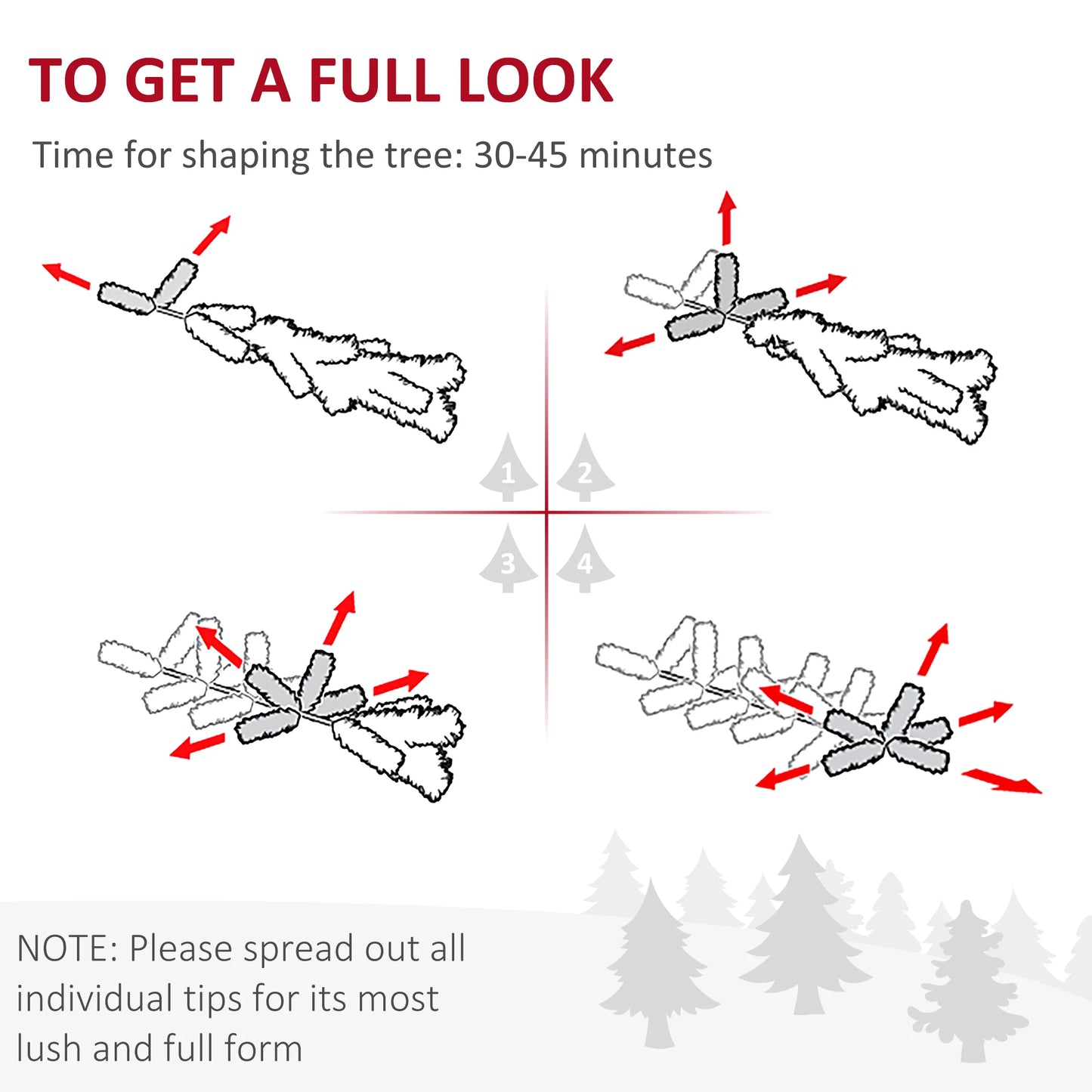 Artificial 7FT White/Pink Realistic Slim Holiday Tree