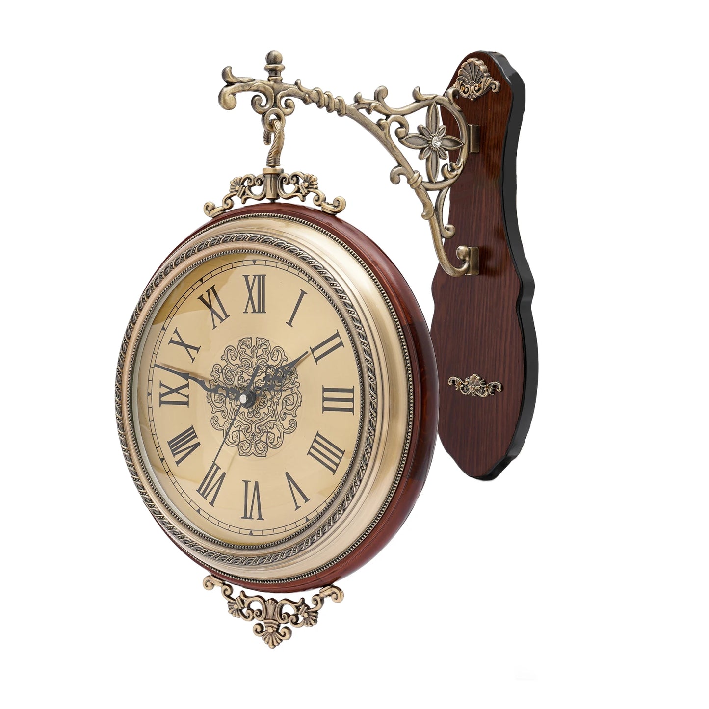Double Sided Vintage Wall Clock