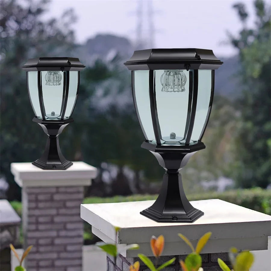 Victoria Modern Outdoor Solar Powered Pillar Light