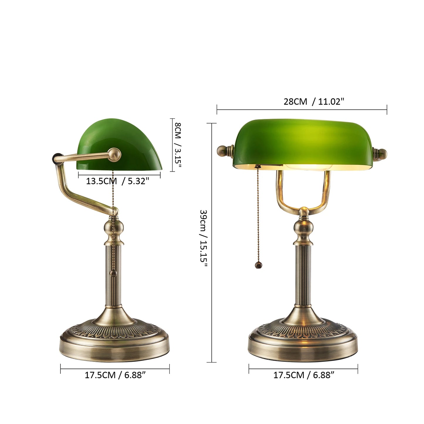 Retro Vintage Bankers Table/Desk Lamp