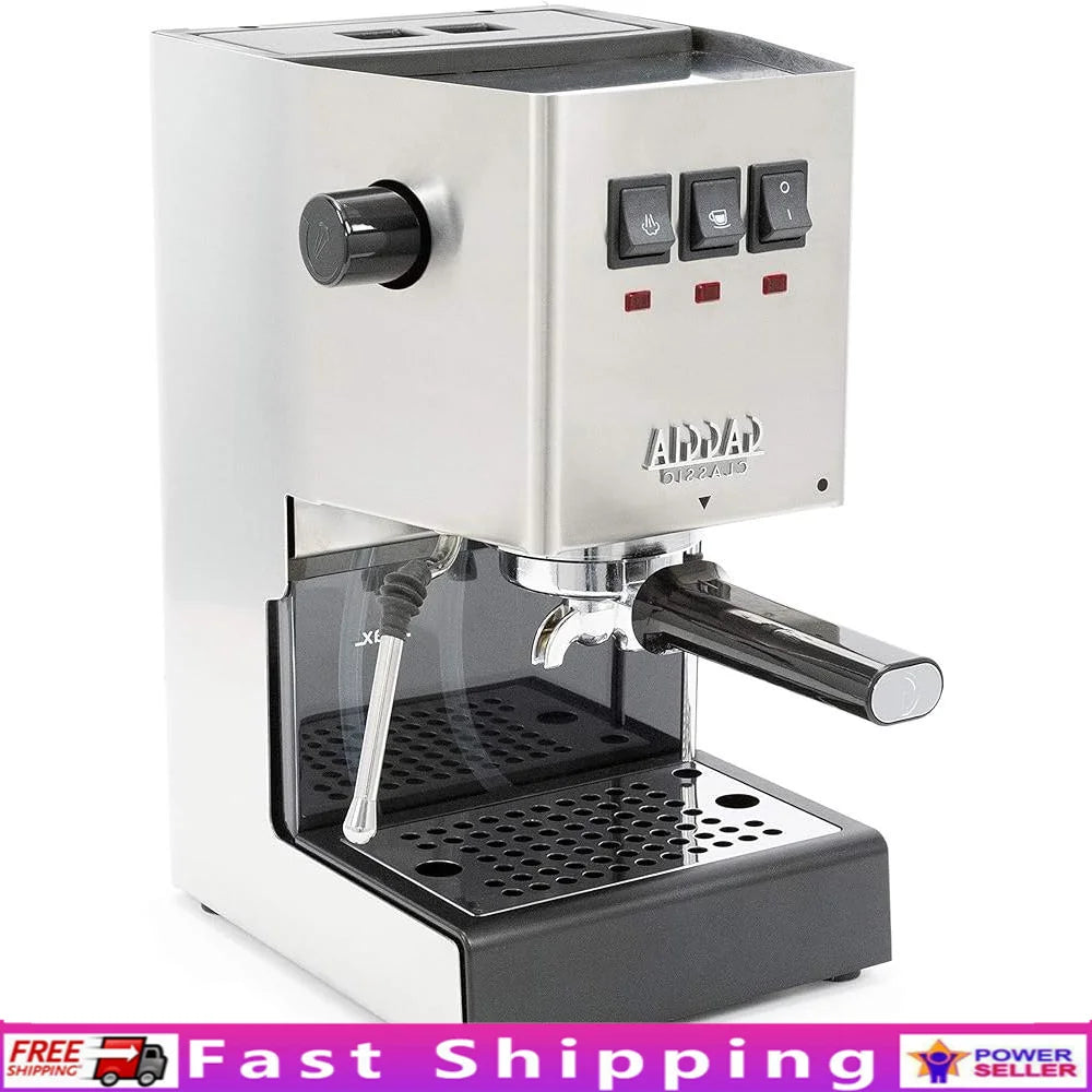 Commercial 9 Bar Pressure Stainless Steel Espresso Machine