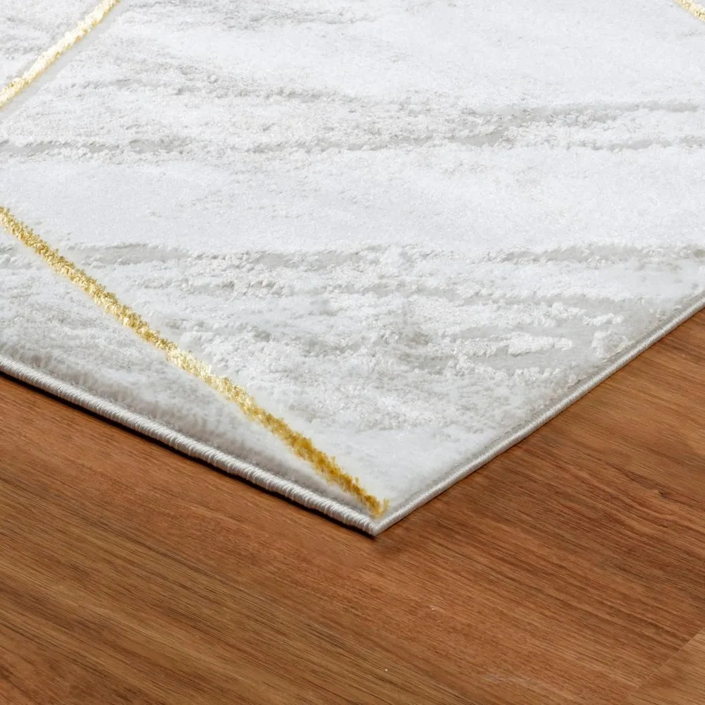 Modern Abstract High Pile 8' x 10' Marble Area Rug