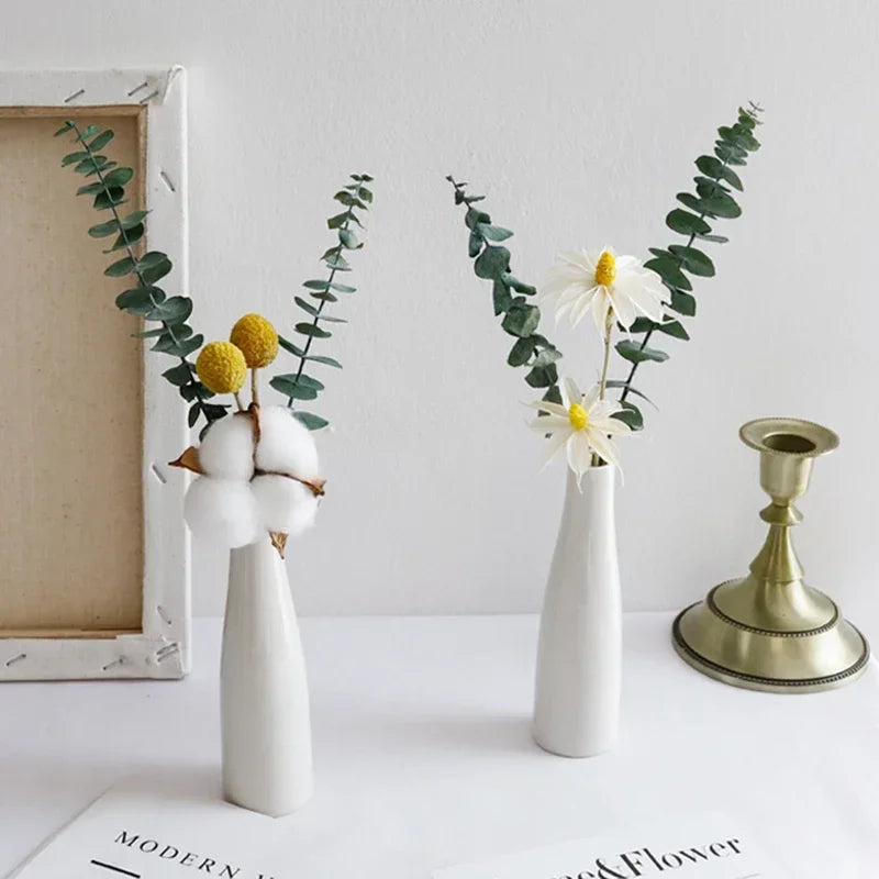 Small Ceramic Nordic Style Flower Bud Vase