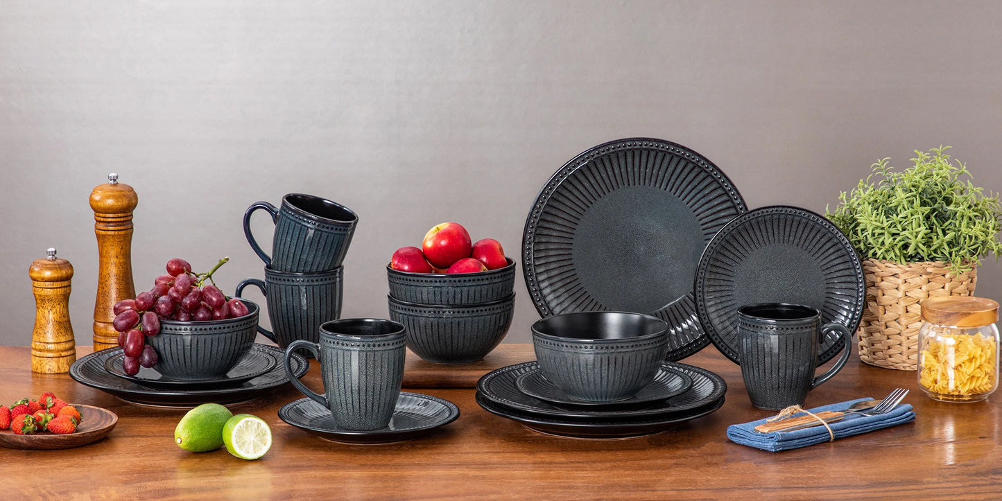 Elegant 16 Piece Ceramic Dinnerware Set (4 person set)