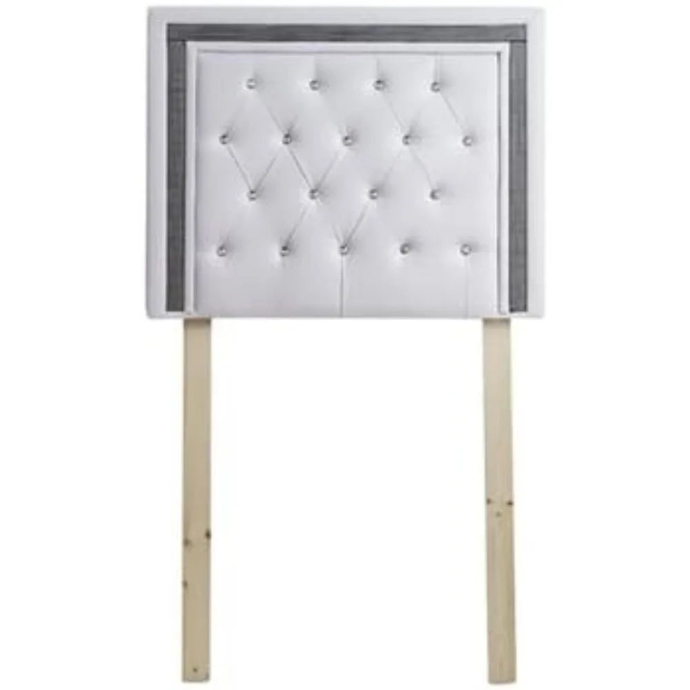 College Dorm Headboard With Black Crystal Border