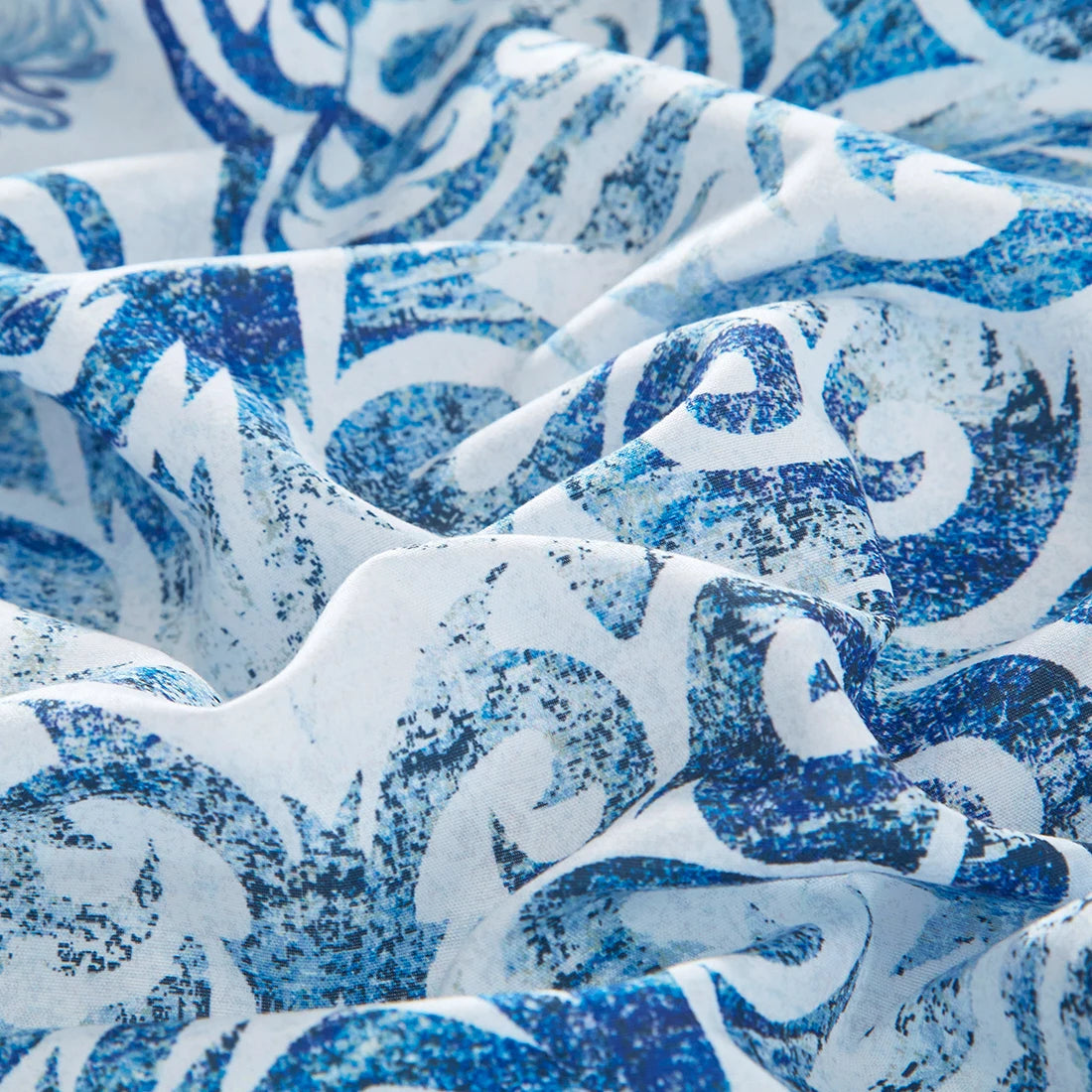 3-Piece Blue & White Quilt Cover Set w/Matching Pillowcases (king/queen)