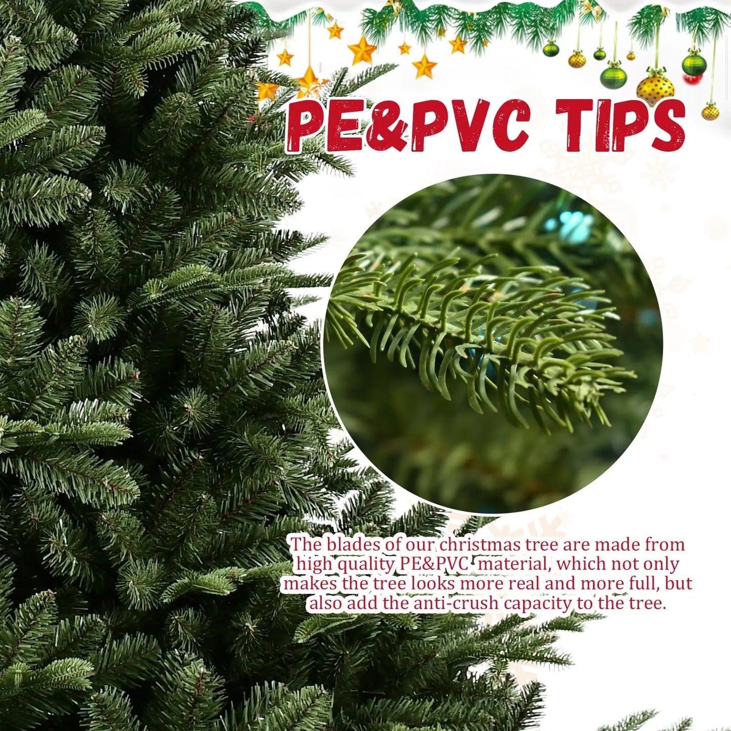Pre-Lit Lifelike 7.5' Fir Christmas Tree