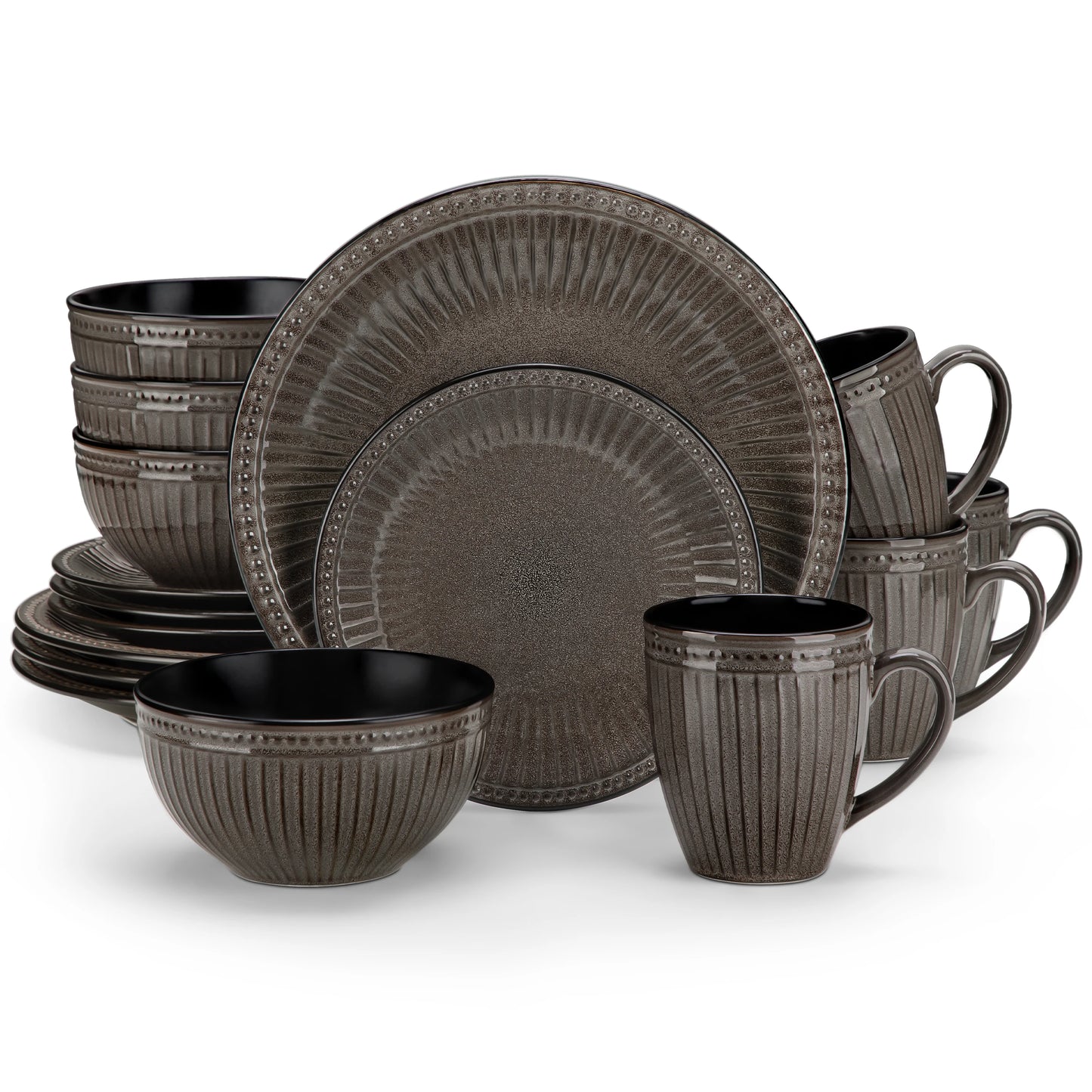 Elegant 16 Piece Ceramic Dinnerware Set (4 person set)
