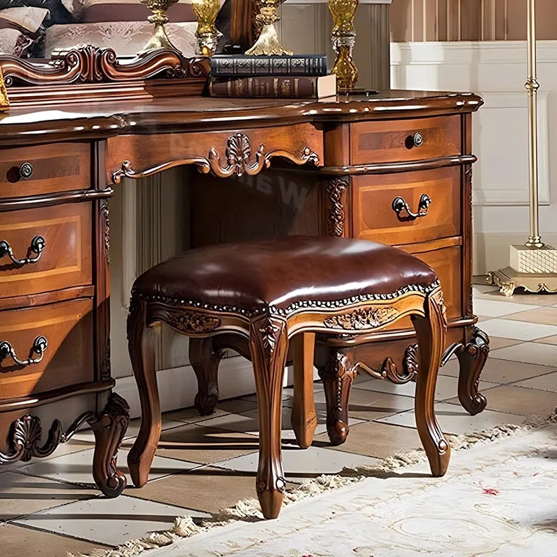 Luxurious Modern Hollywood Vanity Table w/Mirror & Stool
