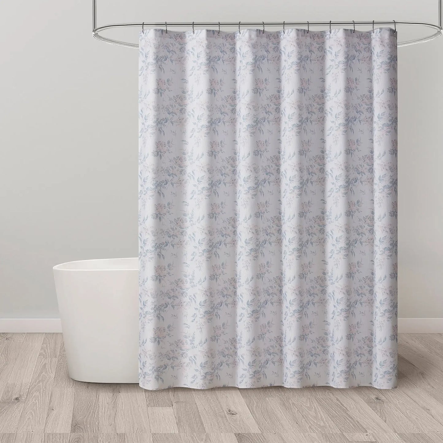 14-Piece Bright White Floral Bathroom Accessory Set