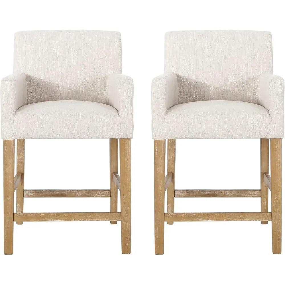 Contemporary Upholstered Counter Stools ~ Set of 2