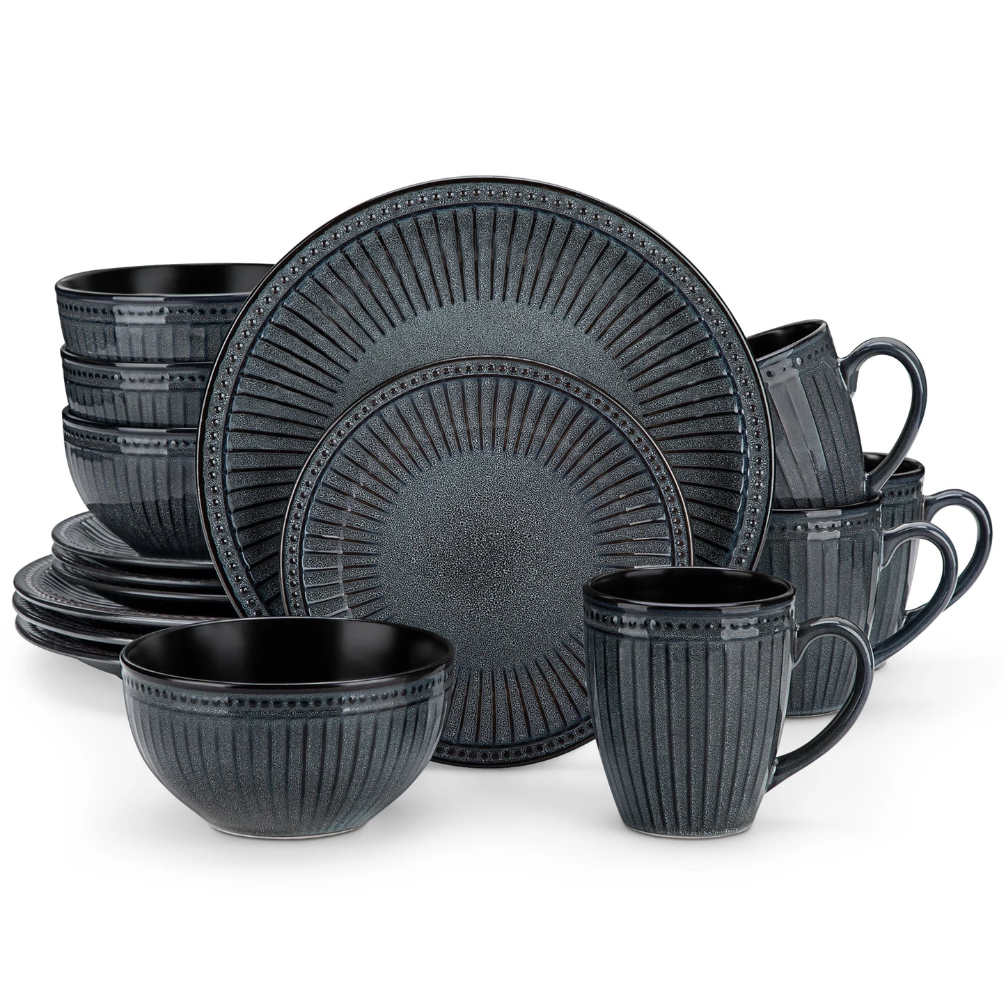 Elegant 16 Piece Ceramic Dinnerware Set (4 person set)