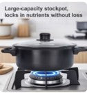 13-Piece Black Non-Stick Cookware Set with Glass Lids & Utensils for Home Kitchen, food-grade non-stick black cookware set