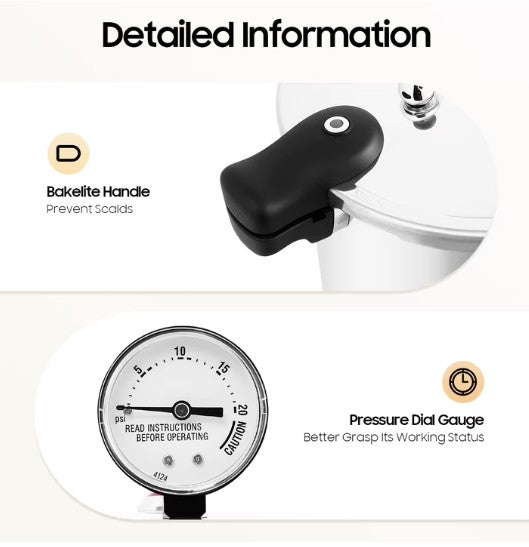 A stylish kitchen setup featuring the 23Qt Pressure Canner with Gauge for modern meal prep.