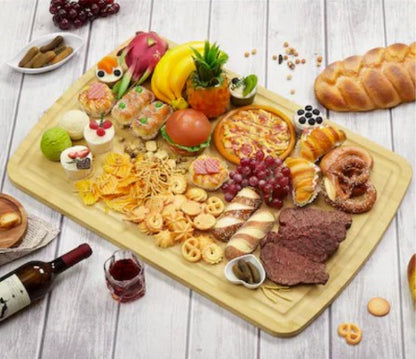 Extra-Large 30 x 20 Inch Bamboo Cutting Board with Juice Groove, Handles & Reversible Butcher Block Design, bamboo cutting board that expands kitchen counter space