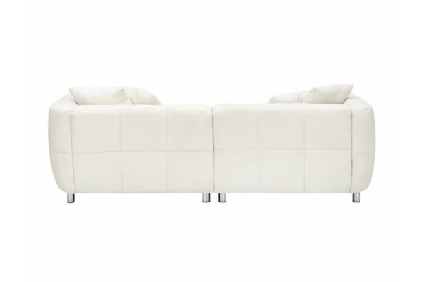 Elegant styling of the 89" Luxury Cotton Linen Sofa with decorative pillows, perfect for upscale interiors.