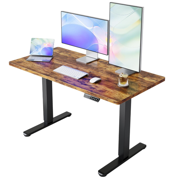 Electric Standing Desk with Memory Presets featuring a scratch-resistant surface, designed for long-lasting use.