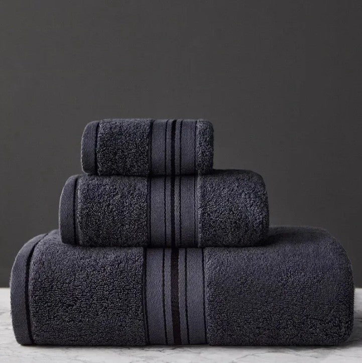 Complete Luxury 8-Piece Cotton Bath Towel Set ideal for elevating your home bathroom experience.