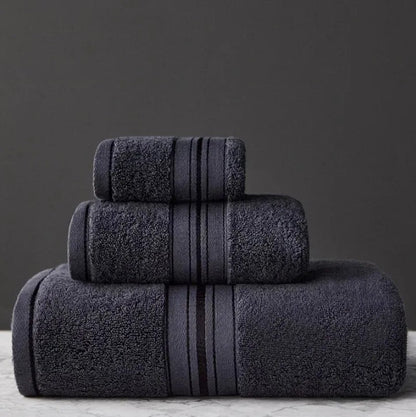 Complete Luxury 8-Piece Cotton Bath Towel Set ideal for elevating your home bathroom experience.