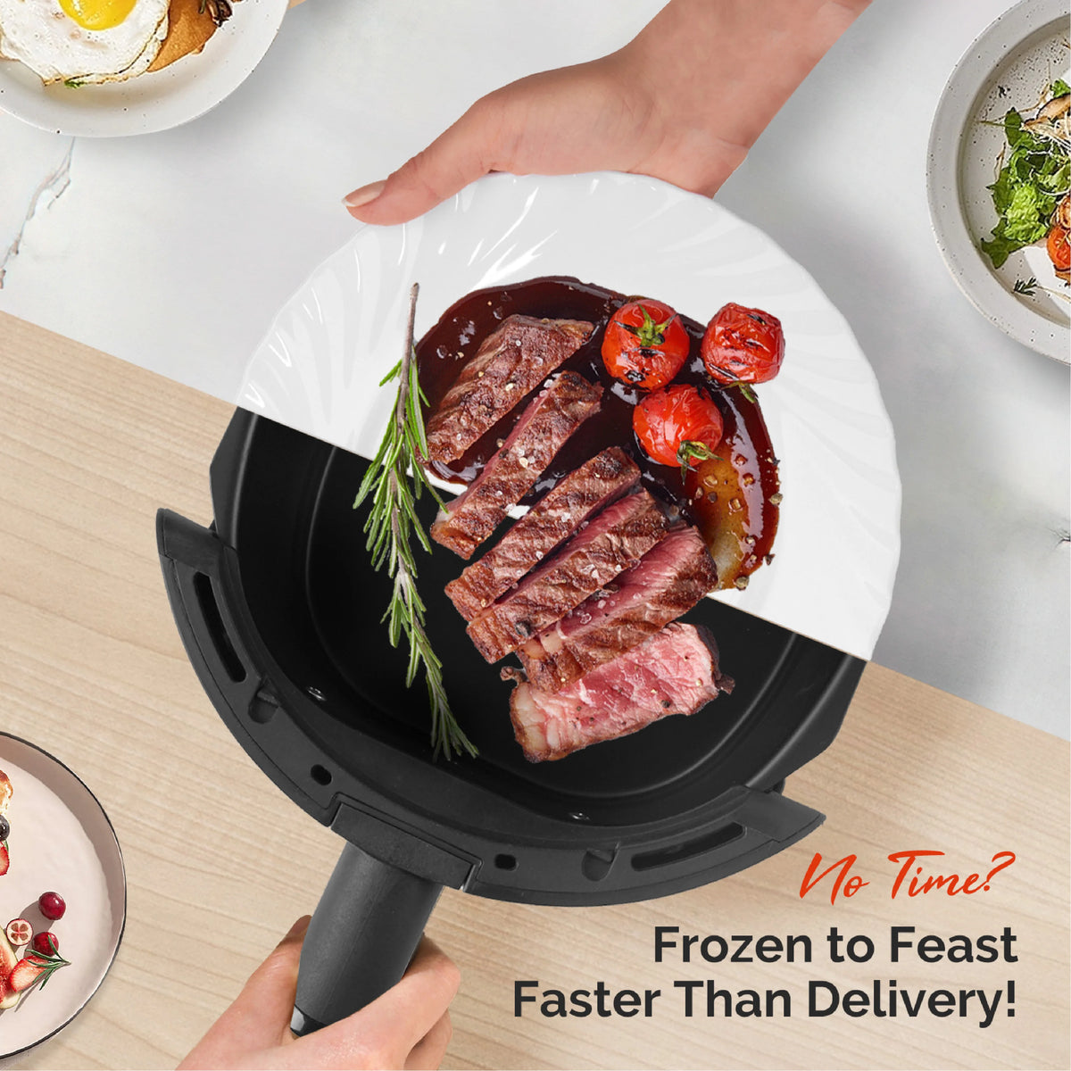 2.8QT Digital Mini Air Fryer, 1200W Compact Nonstick Air Fryer with Touchscreen & Dishwasher-Safe Basket, compact air fryer for one to two servings