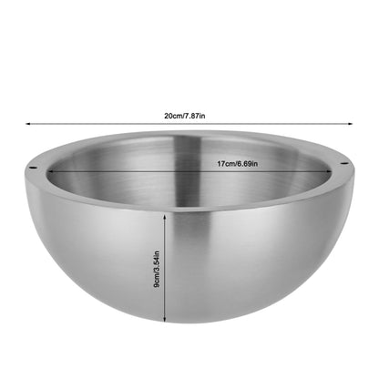 Rust-resistant Food-grade 304 Stainless Steel Bowl - sturdy and stylish stainless steel serving bowl for daily use.