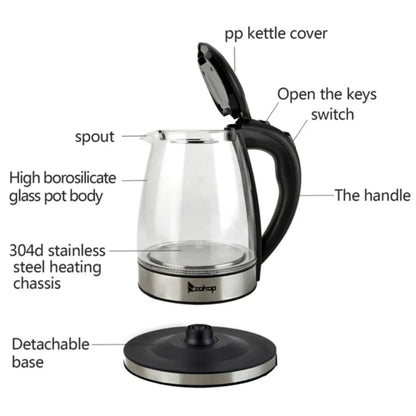 Modern 1.8L Electric Glass Kettle
